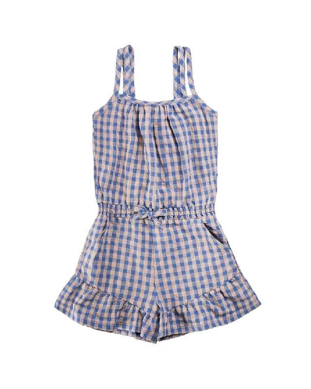 Vintage Fashion IMOGA Check & Tie Tye Romper