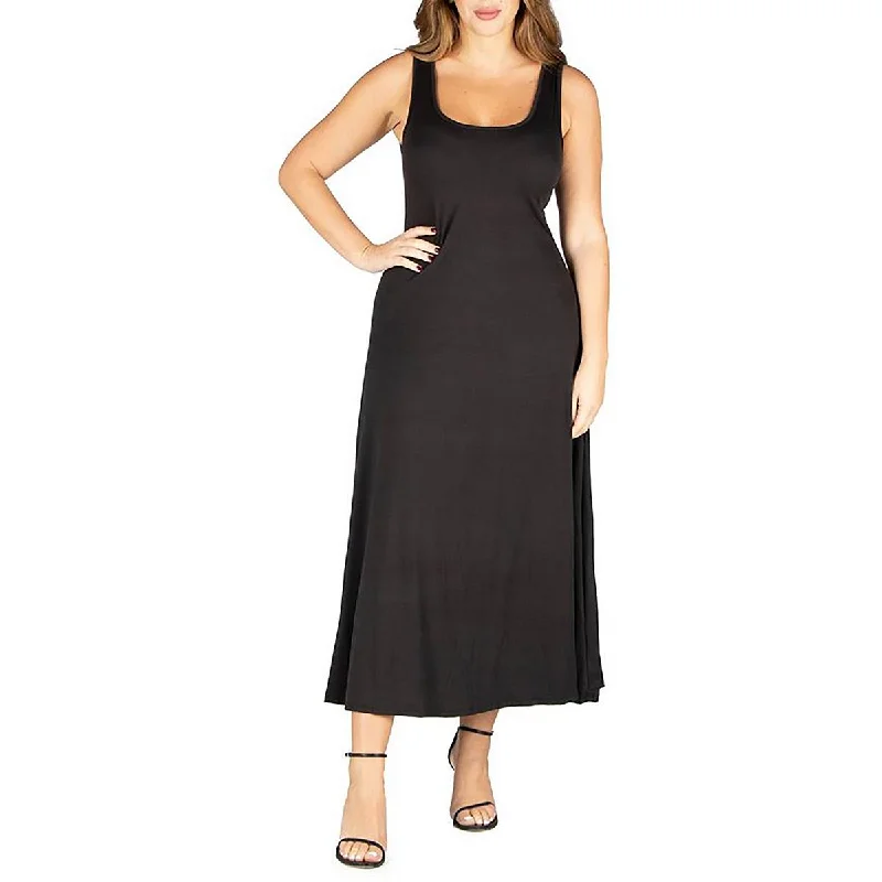 Exclusive Discounts 24seven Comfort Apparel Womens Solid  Midi Dress