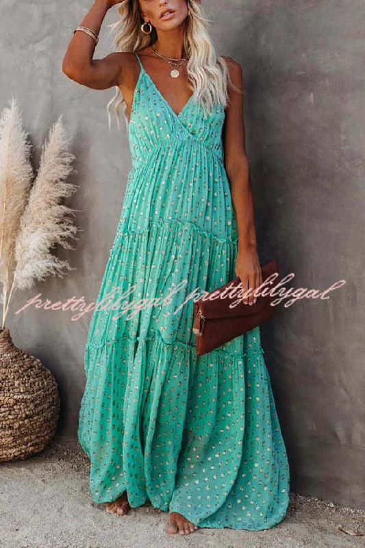 Snag Fabulous Fashion Bargains My Fair Lady Adjustable Tiered Maxi Dress