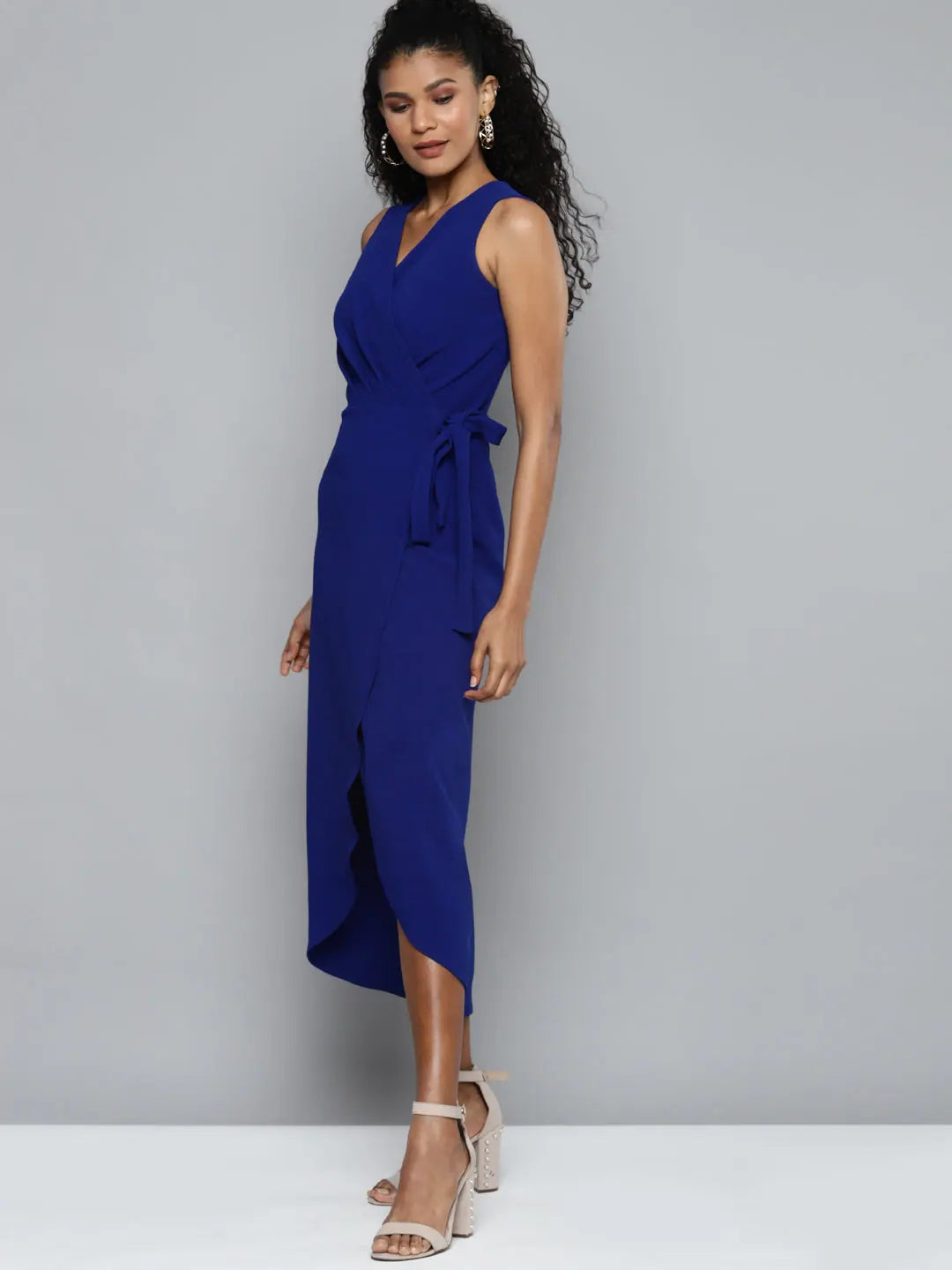 Women’s Fashion Clothing Women's Summer Wrap V-Neck Midi Dress