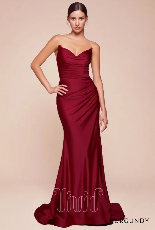 Online Boutiques Clothing Kiara Strapless Gown