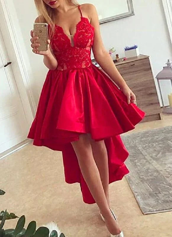 Trendy Pulse Women Appliques Prom Dresses Short Cocktail Gowns Girls Homecoming Dresses Short Graduation Dress YHD220