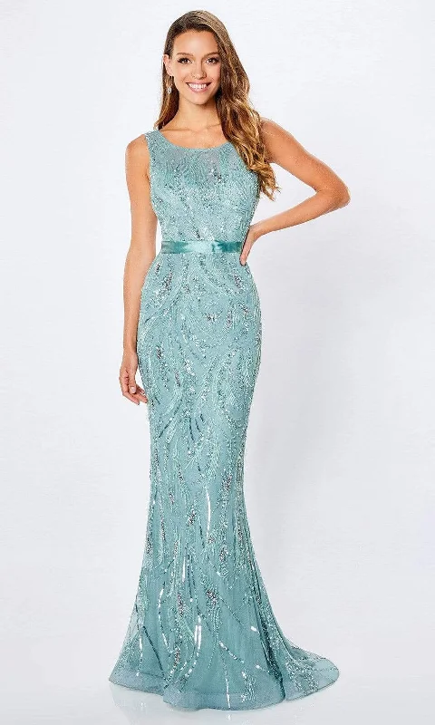 Explore What's New Montage by Mon Cheri - 221965 Bedazzled Sheath Evening Gown