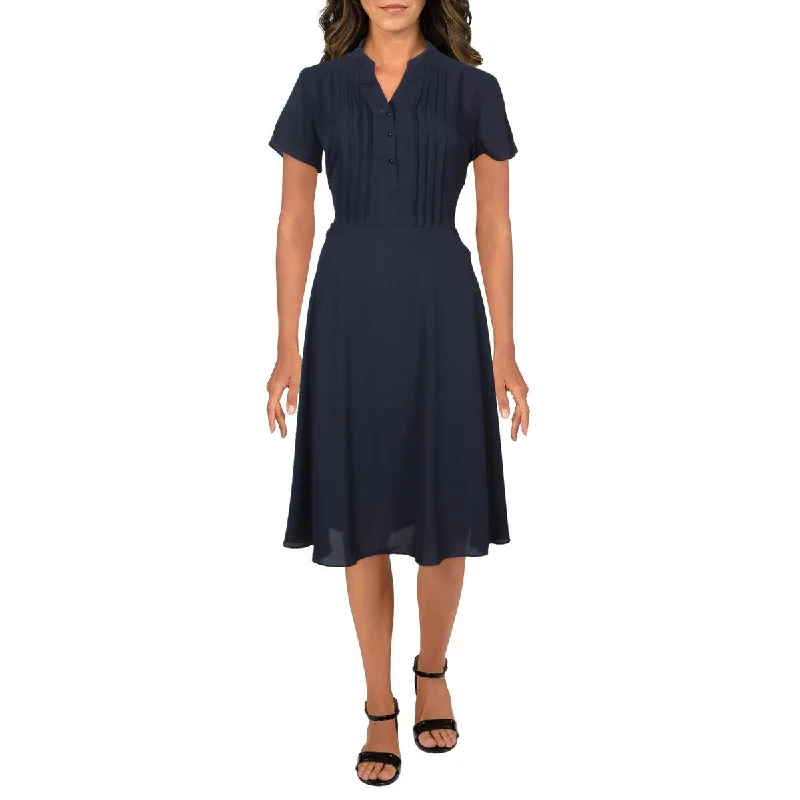 Elegant Simplicity Wardrobe Nanette Nanette Lepore Womens Short Sleeve Knee Midi Dress