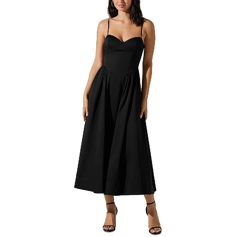 Trend Driven Wardrobe ASTR the Label Womens Corset Sea,ed Ribbed Maxi Dress