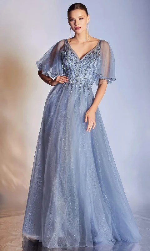 Stylish Statements Cinderella Divine - CD0175 Embellished V neck A-line Gown