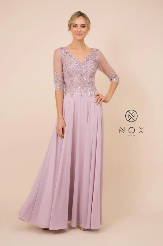 Casual and Comfortable Outfits Prom Long Dress Evening Long Sleeve Gown