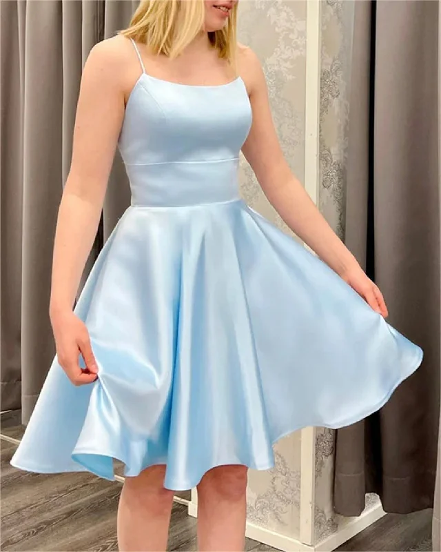 Trendy Women’s Fashion Women A-Line Homecoming Dresses Mini Girls Backless Cocktail Party Gowns YHD334