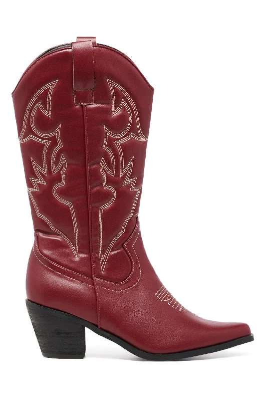 Unique Women’s Fashion Pieces THERAPY Clayton Boot Cherry