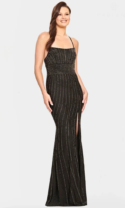 Trendy Casual Outfits Faviana S10806 - Beaded Scoop Neck Evening Gown