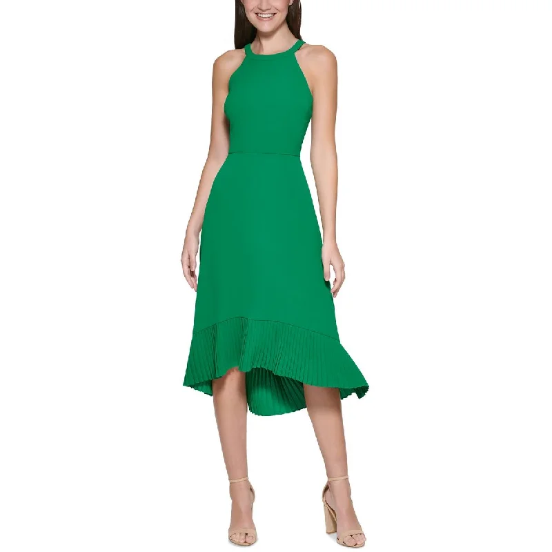 Chic Women’s Clothing for Date Nights Kensie Dresses Womens Pleated Tea Length Midi Dress