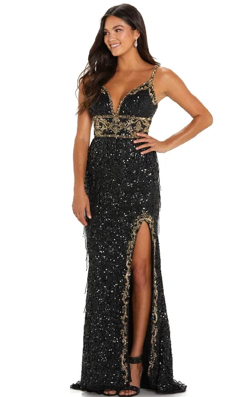 Top Deals Amarra 94120 - Deep Neck Empire Waisted Evening Gown