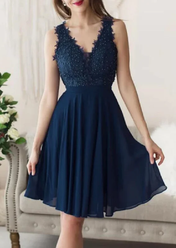 All Season Fashion Collection Women Lace Prom Dresses Short Cocktail Gowns Girls Homecoming Dresses Short Graduation Dress YHD198