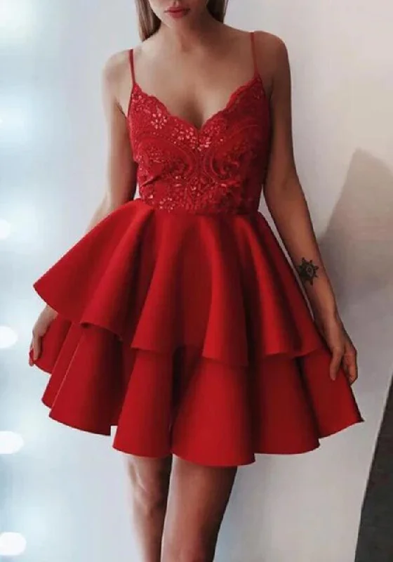 The Epitome Of Modern Women's Fashion Women Lace Prom Dresses Short Cocktail Gowns Girls Homecoming Dresses Short Graduation Dress YHD195