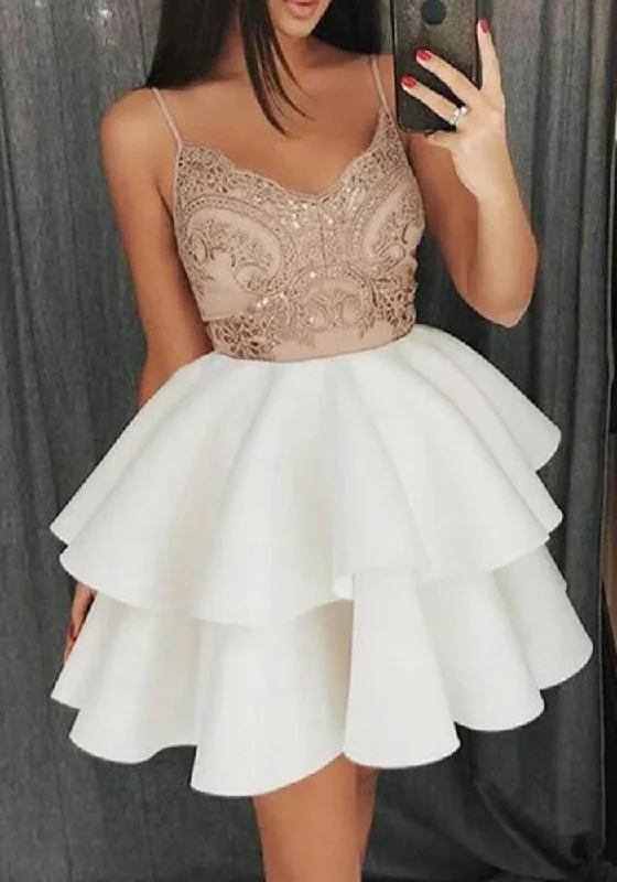 Style Beyond Borders Women Lace Prom Dresses Short Cocktail Gowns Girls Homecoming Dresses Short Graduation Dress YHD192