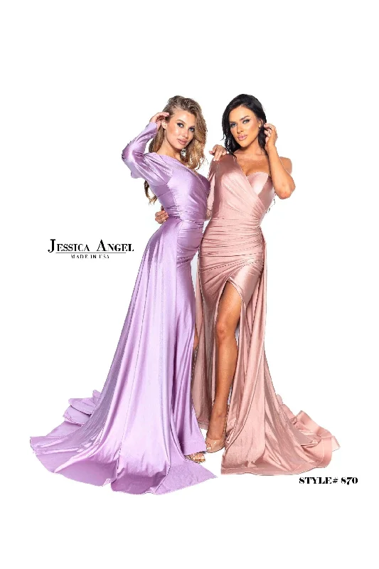 Flash Sale Starts Jessica Angel Long One Shoulder Formal Dress 870