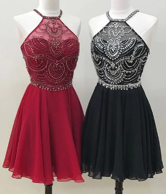 Exclusive Designer Collection Women Beads Prom Dresses Short Cocktail Gowns Girls Homecoming Dresses Short Graduation Dress YHD216