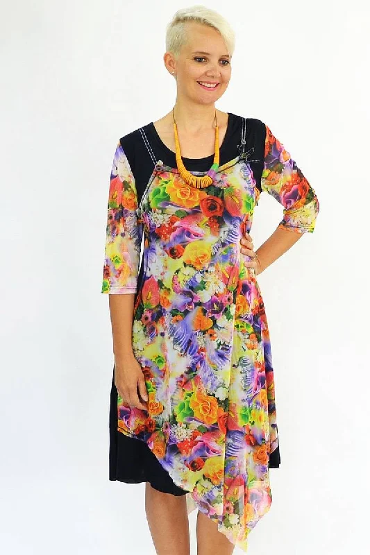 Unique Women’s Fashion Pieces Floral Pattern Long Tunic