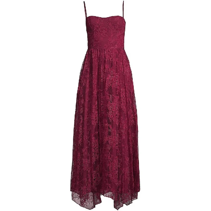 Unleash Your Trendy Side Donna Karan Womens l Lace Maxi Dress