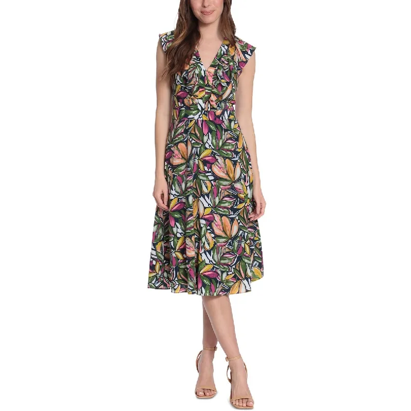 Clearance Sale Online London Times Womens Plus Ruffled Long Maxi Dress