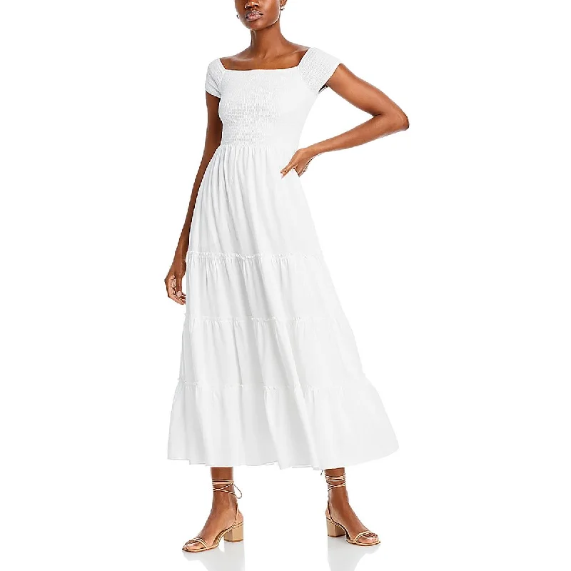 Effortless Chic Apparel Lucy Paris Womens Smocked Long Maxi Dress