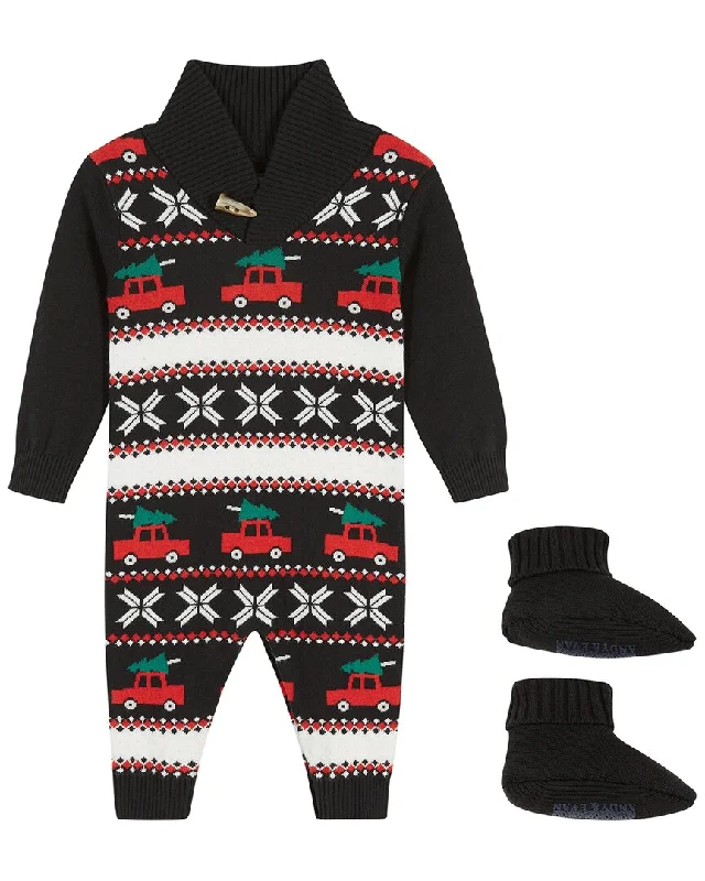 Holiday Special Offers Andy & Evan Holiday Jacquard Sweater Romper