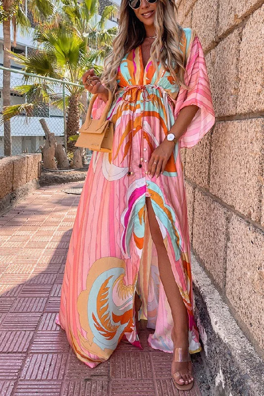 Exclusive Designer Collection My Dearest Darling Rainbow Maxi Dress