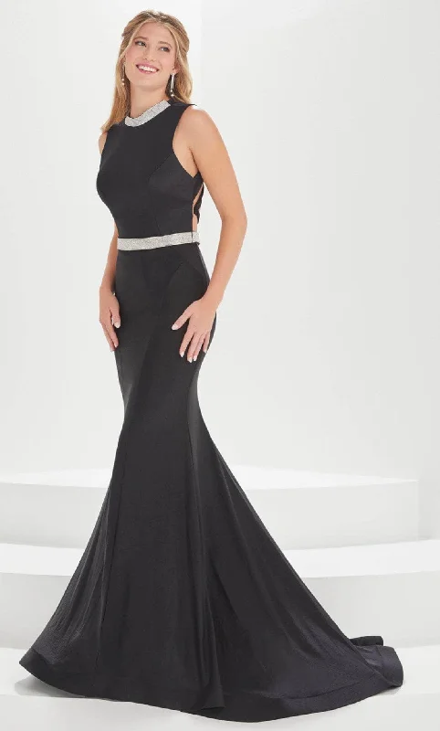 Chic Casual Wardrobe Essentials Tiffany Designs by Christina Wu 16009 - High Neck Evening Gown