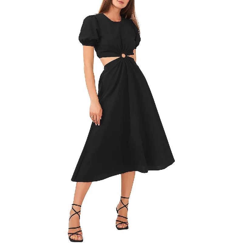 Seasonal Clearance 1.State Womens Puff Sleeve Long Midi Dress