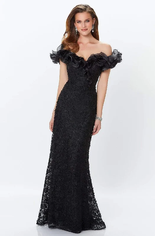 Exclusive Discounts Montage by Mon Cheri - 119931 Ruffled Off-Shoulder Gown