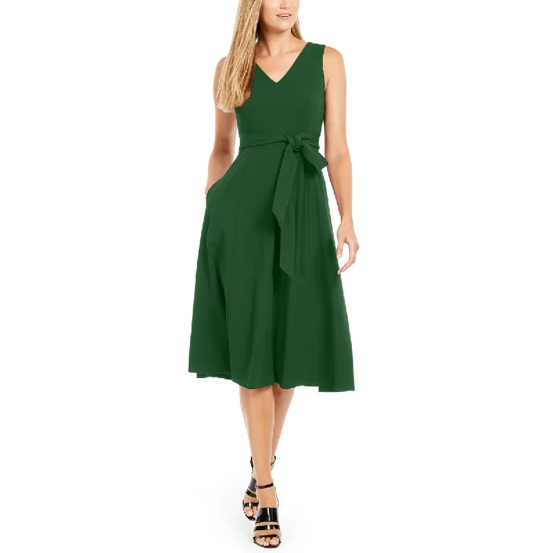 Special Offer For You Calvin Klein Womens Sleeveless Calf Midi Dress