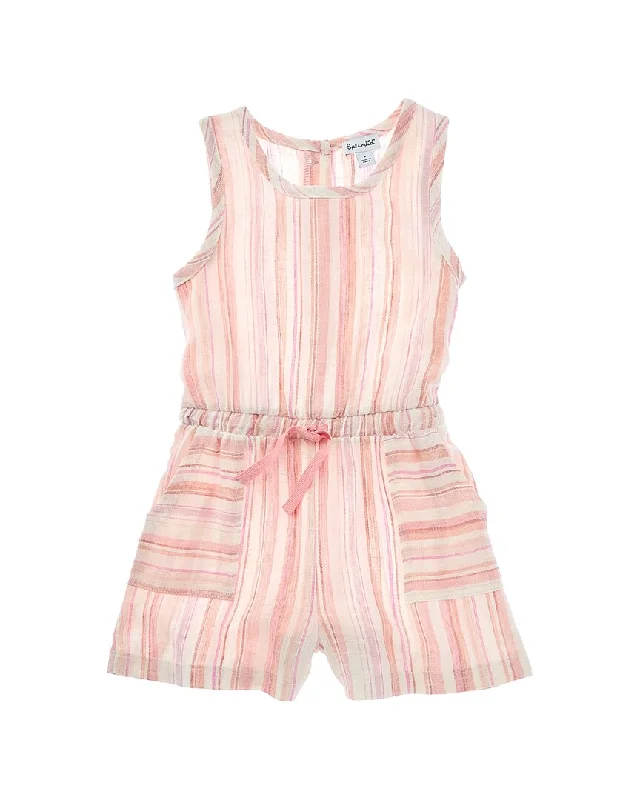 Best Boutiques Online Splendid Multi Stripe Linen-Blend Romper