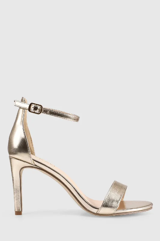 Trend Setting Wardrobe VERALi Mattie Strappy Heels Champagne Smooth