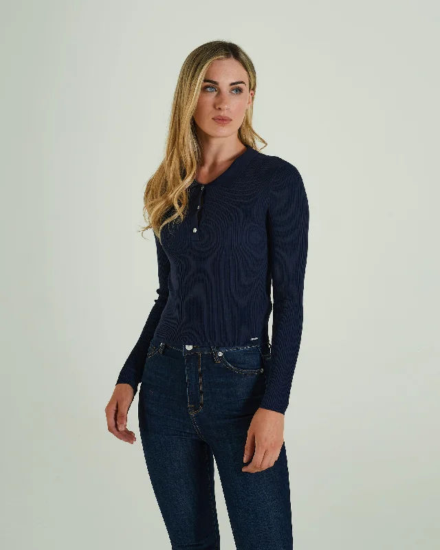 Trendy Threads Roslyn Knit Blue Navy