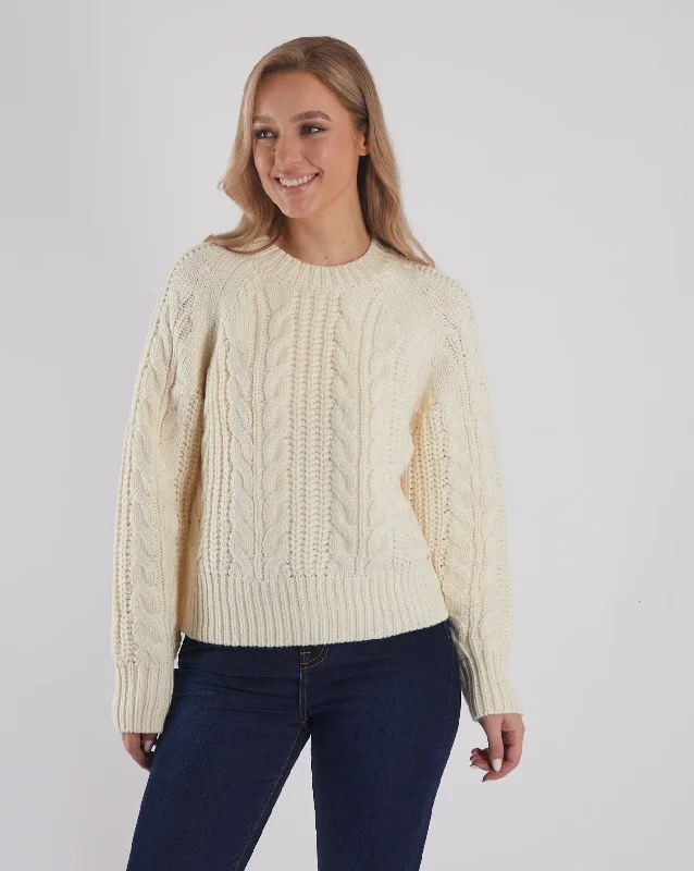 Trendy Women's Collection Tansy Knit Ivory