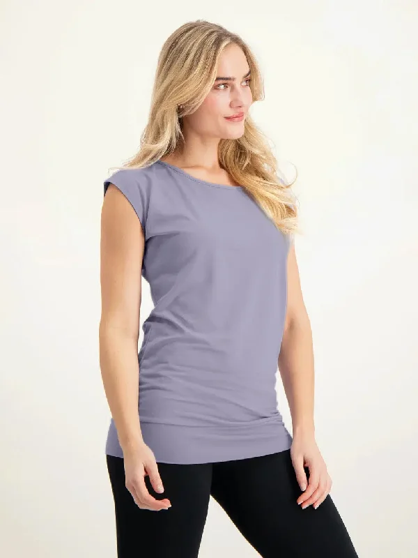 Chic Women’s Clothing Urban Goddess Asana Yoga Tee - Lilac