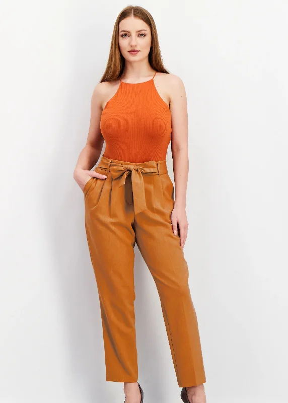 Exclusive Sale Women's Plain Pants,Brown