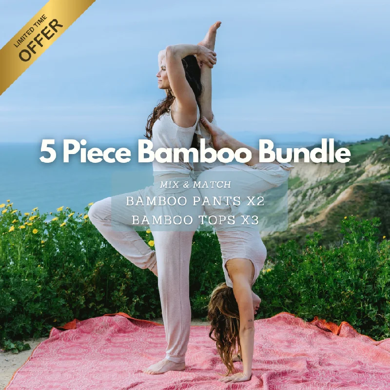 Clothing Sales 5 Piece Bundle: Mix and Match Bamboo