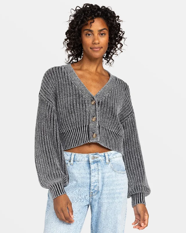 Versatile Wardrobe Essentials Sundaze Washed Cardigan - Phantom