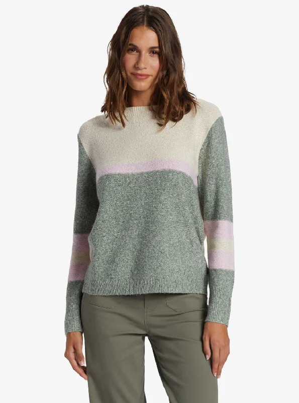 Chic Wardrobe Essentials Real Groove Crew Neck Sweater - Tapioca