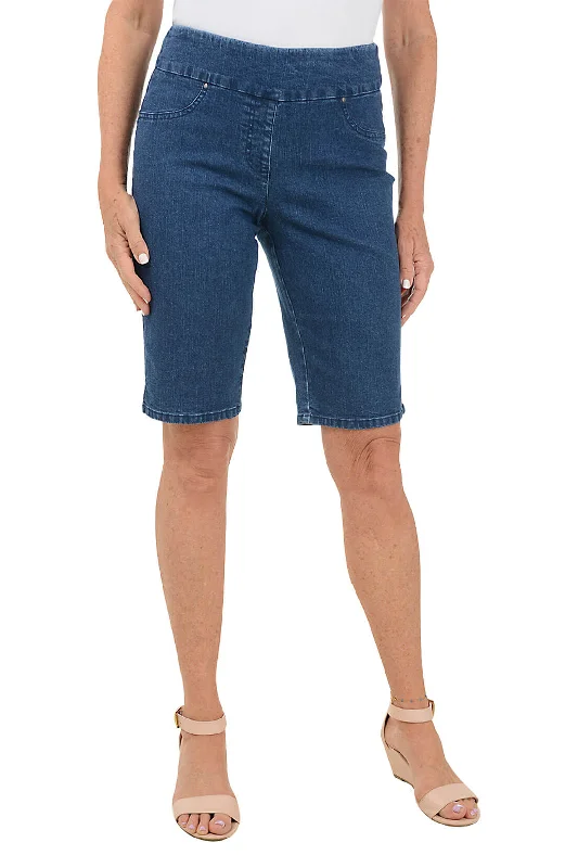 Special Occasion Wear Pull-On Stretch Denim Bermuda Short