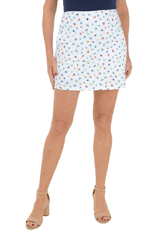 Chic & Cozy Apparel Beach Day Slimming Skort