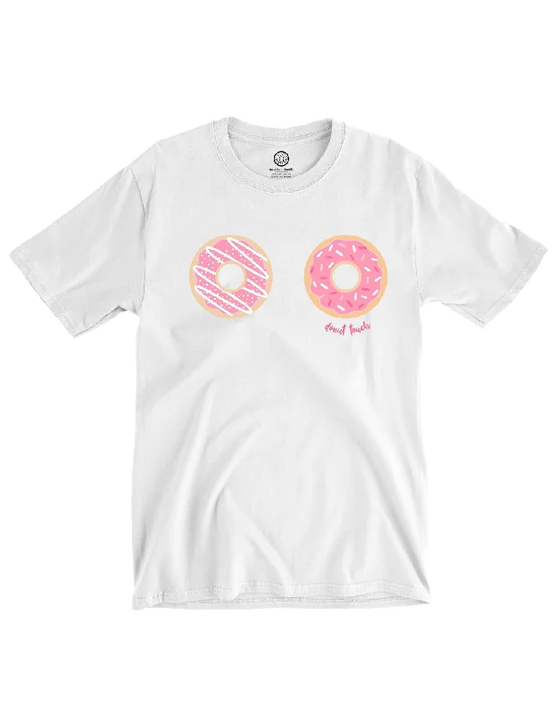 Plus Size Women’s Fashion DONUT TOUCH! White Tee