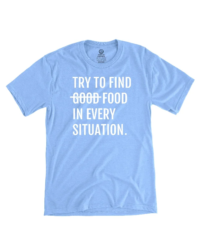 Unique Women’s Fashion Pieces Foodie - Heather Blue Tee