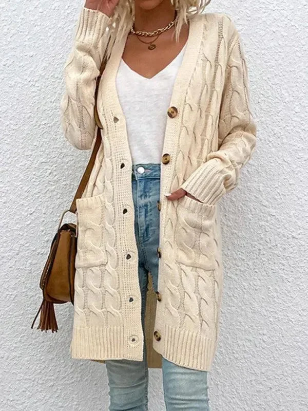 Trendsetter's Closet Long Twist  Women Cardigan Sweater