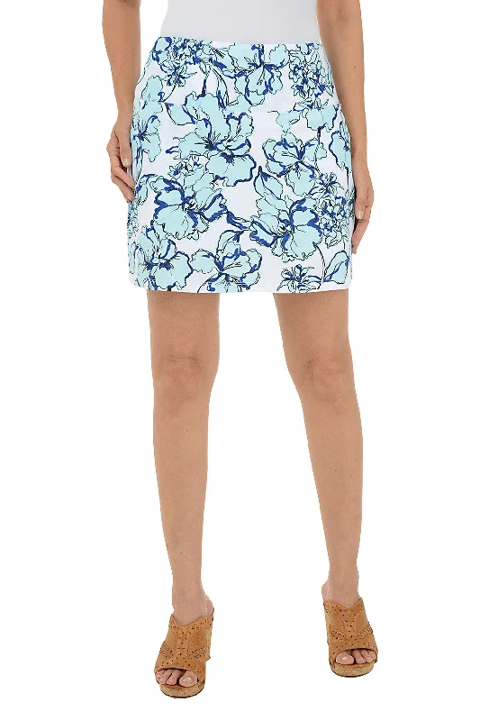 Save Big Waterfall Floral Slimming Skort