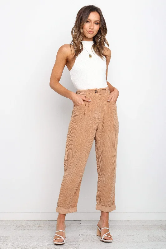 Stylish Statements Talaren Cord Pant - Beige