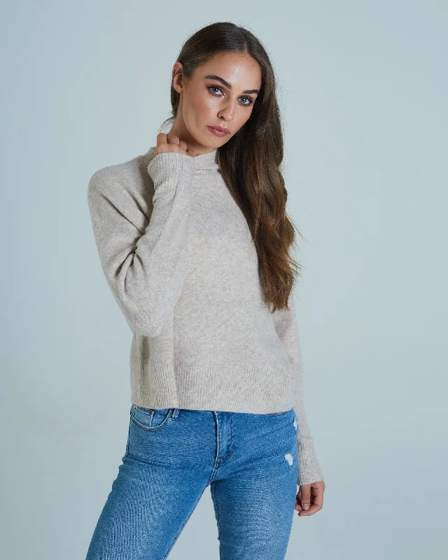 Chic Style, Always In Vogue Amelie Knit Oatmeal Melange