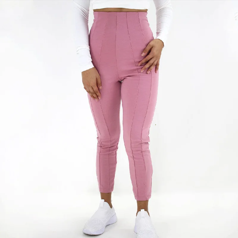 Online Boutiques Women's High Raise Casual Pant,Pink