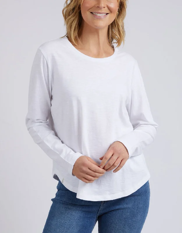 Everyday Fashion Everyday Long Sleeve Tee - White